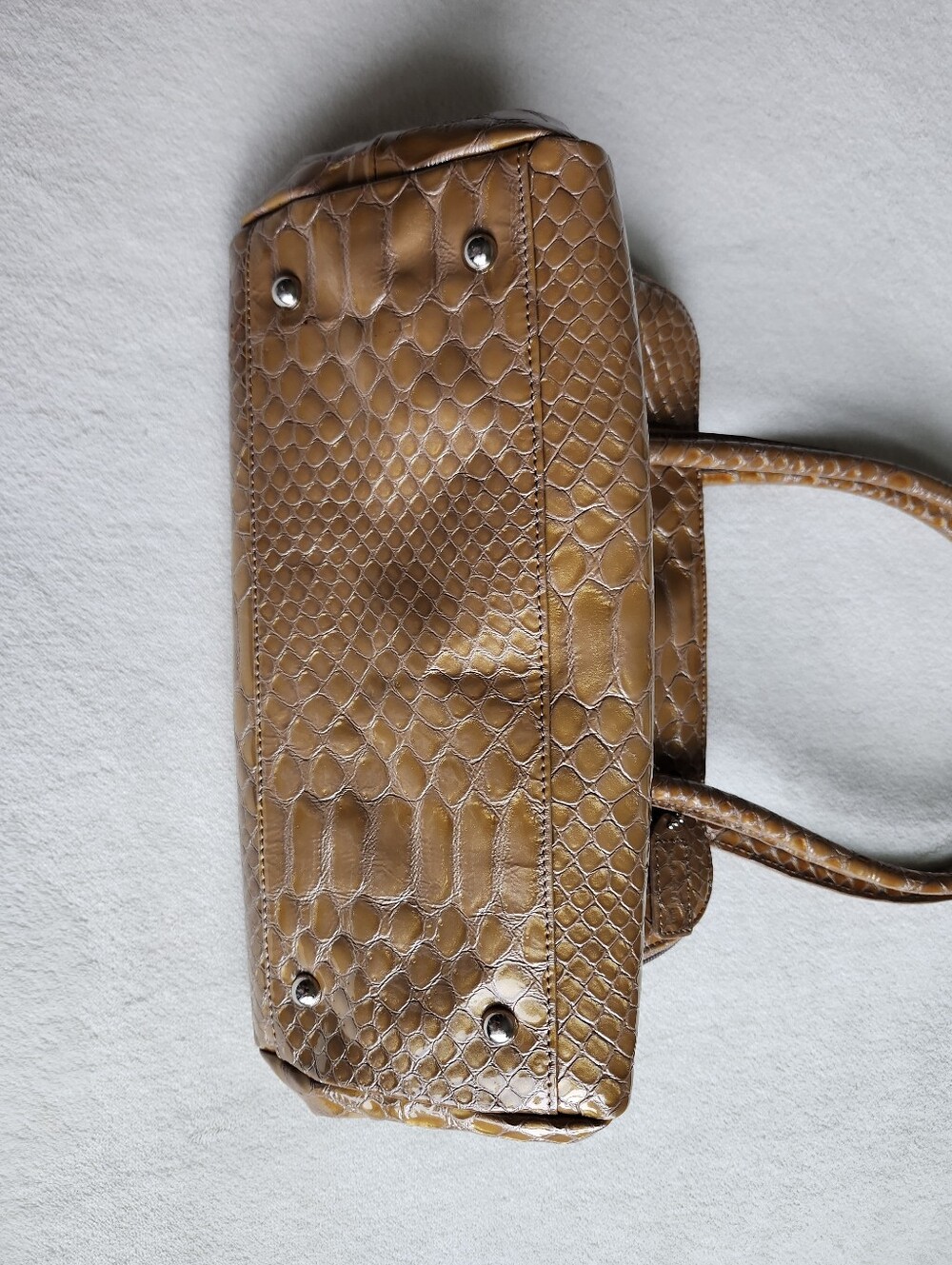 Danier Genuine Leather Shoulder Bag - Caramel Brown - UPDATED - Picture 4 of 12
